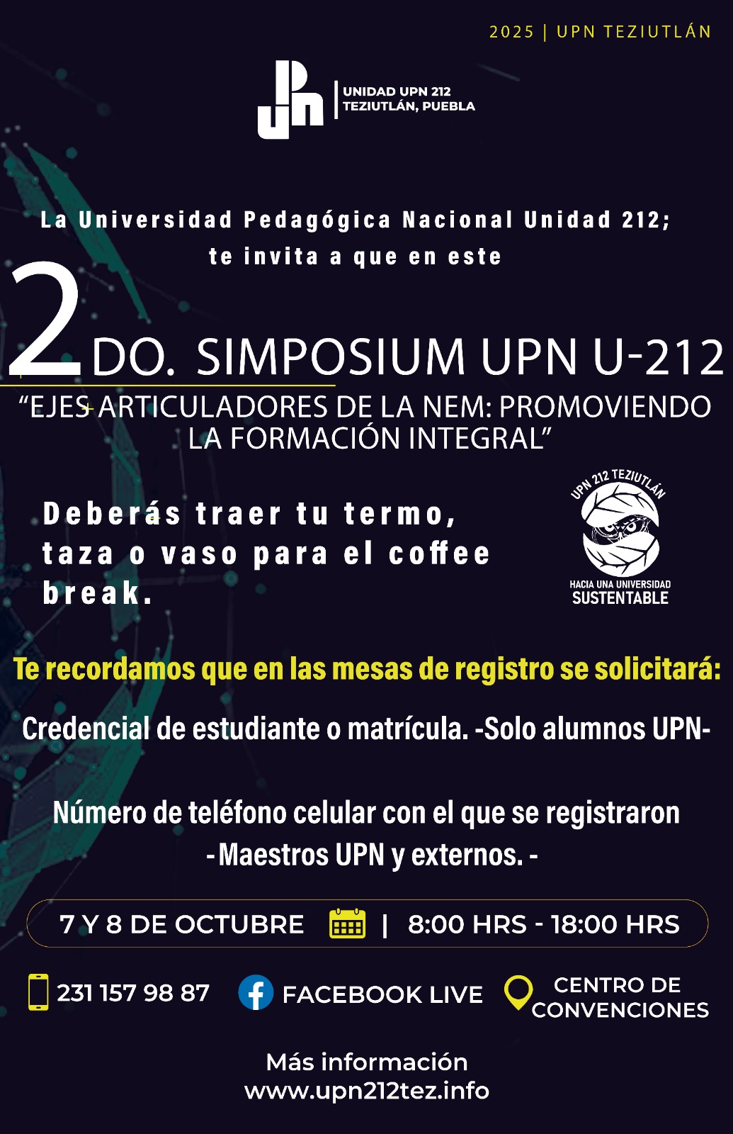 Póster del 2do Simposium UPN U-212